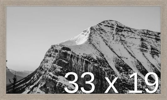 Frame It Easy 33 x 19 Rustic Gray Wood Frame (Derby)