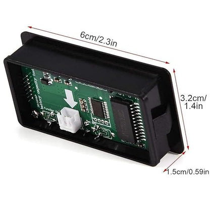 Battery Monitor with Bracket DC 12V 24V 36V 48V 60V 72V 84V Car Motorcycle Golf Cart Battery Voltage Meter Digital Capacity Indicator Gauge Voltmeter Testers for Acid & Lithium ion Ba-ttery