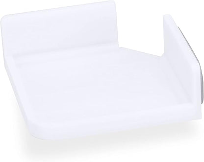 Mini Corner Shelf Mount for Security Cameras, Baby Monitors, Speakers, Plants & More, Universal Holder, Strong Adheasive, Easy to Install, No Mess, Screwless by Brainwavz (White)