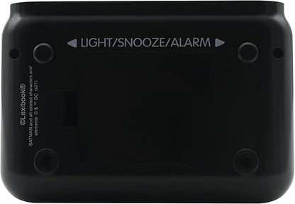 LEXiBOOK - Batman Digital Alarm Clock for Kids with Night Light Snooze, Childrens Clock, Luminous Batman, Black Colour - RL800BAT