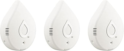 Moen 920-005 Flo Smart Water Leak Detector, White, 3-Pack with 3-Pack 6-Foot Leak Sensing Cable