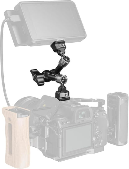 SMALLRIG 7'' Magic Arm with 1/4"-20 Screws & Spring-Loaded Pins, 1.5kg Load Capacity, 360° Dual Ball Head, Non-Slip Design for Cameras/Lights/Monitors/Mics/Phones – 5308