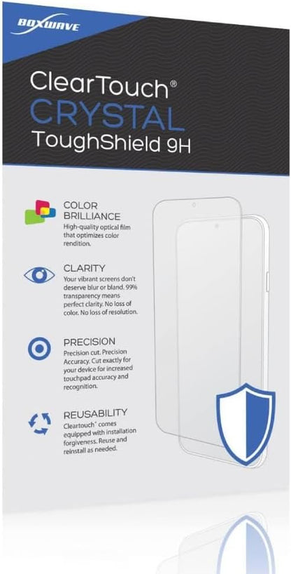 BoxWave Screen Protector Compatible with ButterflyMX Video Intercom Surface (11.6 in) - ClearTouch Crystal ToughShield 9H (2-Pack), Clear 9H Tough Flexible Film Screen Protector