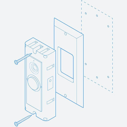 Doorbell Mounting Bracket Adapter Plate Compatible with Nutone M&S Intercom Ring and Similar Ring Doorbell Accessories Contains Hidden Screws Mount Video Door Bell Kits Black