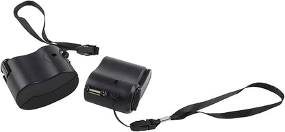 2PCS USB Hand Crank Charger Generator Manual Dynamo Power Supply for Mobile Phones and Digital Devices Portable Backup Energy Source for Travel and Outdoor Use