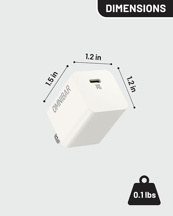 30W USB C Charger,GaN Fast Wall Charger Block,PD3.0 PPS USB-C Power Adapter for Google Pixel 9/9 Pro/9 Pro XL/8/8a/8 Pro/iPhone 16/15/14/13 and More Series, Galaxy, iPad, Compatible with MagSafe,White