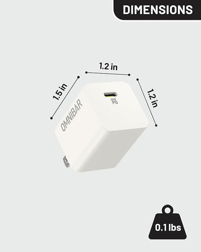 30W USB C Charger,GaN Fast Wall Charger Block,PD3.0 PPS USB-C Power Adapter for Google Pixel 9/9 Pro/9 Pro XL/8/8a/8 Pro/iPhone 16/15/14/13 and More Series, Galaxy, iPad, Compatible with MagSafe,White