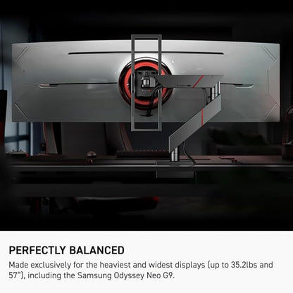 Secretlab Magnus Monitor Arm (Heavy Duty Edition) - Designed for Ultrawide Monitors - Up to 57 inches, 18 to 35lbs - Includes Heavy-Duty tilt Pivot