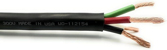 NATIONAL Wire & Cable – 12 AWG 4-Conductor Premium Copper Wire, 500 ft, Stranded | Made in USA, Heavy-Duty Flexible Jacket | Automotive, Solar, Home, RV, Indoor and Outdoor Use