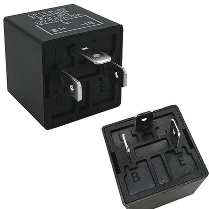 irhapsody 3-pin LED Flasher Relays CF13, Fixed 12V Electronic Blinker Relay, Pack of 2