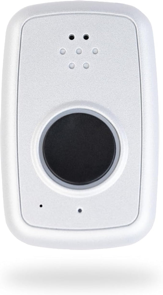ADT - On-The-Go Mobile Medical Alert System for Seniors - GPS Capabilities, Included Waterproof Wearable Panic Button, 24/7 U.S. Based Monitoring (White Wristband)