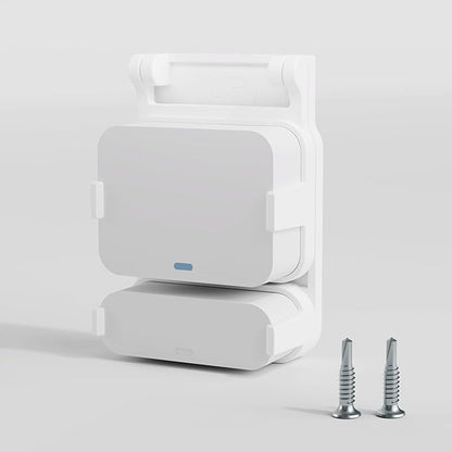 Garage Door Bracket for SimpliSafe Alarm Contact Sensor | Secure Mount with Quick-Snap Clip & Screws | Easy Install Accessory (Sensor Not Included)