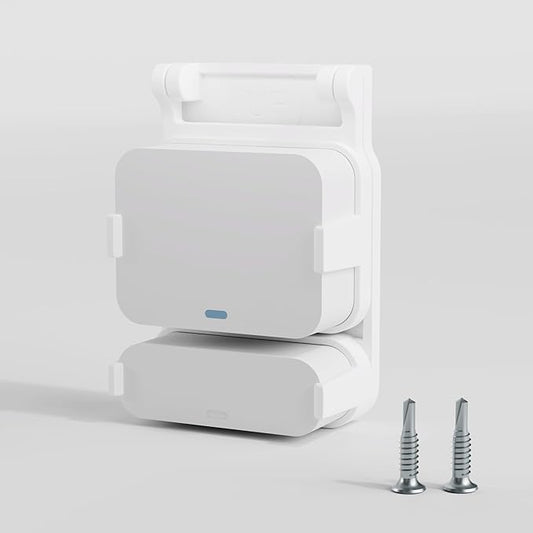 Garage Door Bracket for SimpliSafe Alarm Contact Sensor | Secure Mount with Quick-Snap Clip & Screws | Easy Install Accessory (Sensor Not Included)