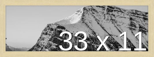 Frame It Easy 33 x 11 Wheat Wood Frame (Derby)