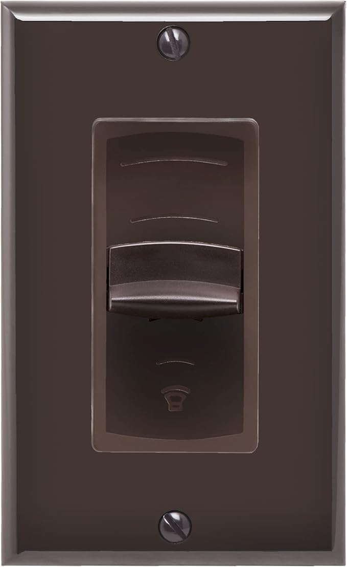 OSD Audio 300W in Wall Volume Control Impedance Matching for Home Speakers, Slider Brown VMS300