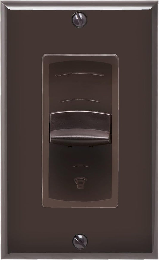OSD Audio 100W in Wall Volume Control Impedance Matching for Home Speakers, Slider Brown VMS100