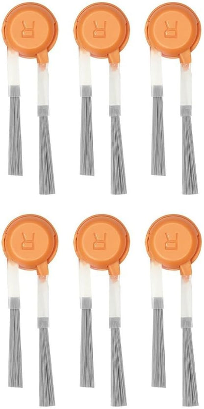 Replacement Side Brush Set for Narwal for Freo X10 Pro/YJCC027 Robot Vacuum 6-Pack Nylon Plastic Accessories for Corner and Edge Cleaning