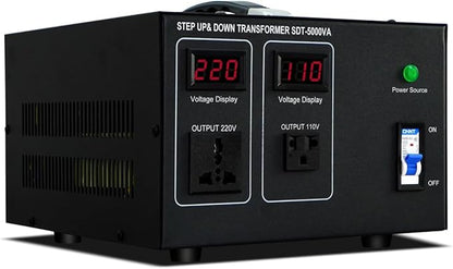 Step Down/Up Transformer 220v to 110v, 5000W Voltage Converter 110 to 220 Heavy Duty Power Transformer