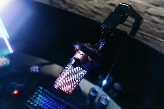 Cherry UM Series 3.0, 6.0 and 9.0 PRO RGB USB Microphone for PC, Mac, Gaming, Recording, Streaming, Podcasting, Studio and Computer Condenser. (UM 9.0 RGB PRO)