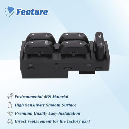 AiYiGu Power Window Switch Control Button Compatible with Ford F250 F350 F450 F550 Explorer Excursion Crown Victoria, Mercury Grand Marquis Marauder Mountaineer 2002-2006 Replace 1L2Z14529BA