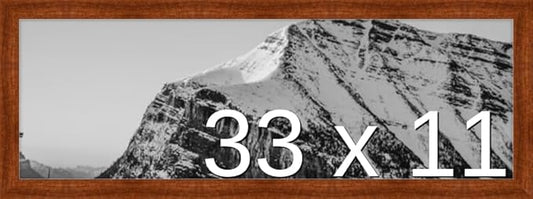 Frame It Easy 33 x 11 Russet Wood Frame (Derby)