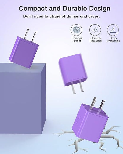 iPhone 14 Charger Fast Charging, 2Pack Dual Port iPhone Charger USB Wall Chargers Plug Adapter with10feet Long USB A to Lightning Charging Cable for iPhone 14/13/12/11/Pro Max/Pro/Plus/XS/XR/X/SE,iPad