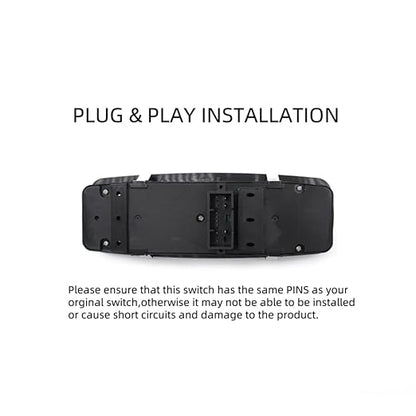 Master Power Window Control Switch Driver Side-Compatible with 2011-2019 Dodge Charger, 2016-2022 Ram 1500 2500 3500, 2015-2017 Chrysler 200, 2011-2020 Chrysler 300