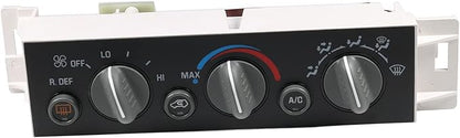 DICMIC A/C Heater Control Panel Climate Control Module with Rear Window Defogger Switch for 1996-2000 Chevrolet C1500 C2500 Tahoe GMC Yukon Cadillac Escalade Replace# 599-006, 15-72547