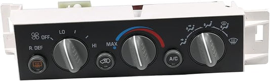 DICMIC A/C Heater Control Panel Climate Control Module with Rear Window Defogger Switch for 1996-2000 Chevrolet C1500 C2500 Tahoe GMC Yukon Cadillac Escalade Replace# 599-006, 15-72547
