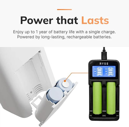 Ryse SmartCurtain | Motorized Curtain | Turn Current Curtains into Electric, Automated Drapes | Easy Install | Works with Existing Single or Double Curtain | Phone App Enabled | Charger Not Included