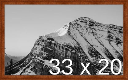 Frame It Easy 33 x 20 Russet Wood Frame (Derby)