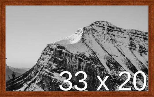 Frame It Easy 33 x 20 Russet Wood Frame (Derby)