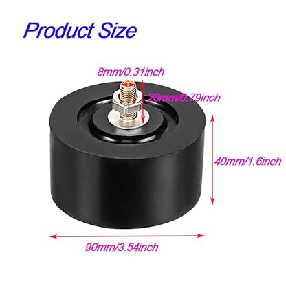 Anti Vibration Pad Air Conditioner Base,Noise Reduction and Shock Absorption Bracket,Upgraded Air Conditioner Shock Pad Thickened Floor Bracket,4 Packs (Rubber Round - Diameter 9cm)