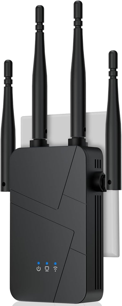2026 WiFi Extender, 15888 sq.ft Internet Extender WiFi Booster, Long Range Wireless Repeater Signal Amplifier for Home, Mesh Wi-Fi 99% Faster | Broader Than Ever, Support 55+ Devices, 1-Tap Setup