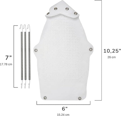 2 Piece - Cover Iron Shoe Used for Electric Iron Clothes Protector When Ironing - Prevents Burn, Sticking,Easy Installation Sole Plate Accessory