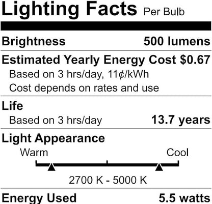 WiZ Connected 60W G25 Tunable White Filament Smart Light Bulbs - E26 LED Bulb - Control with Voice or App + Activate with Motion - Matter Compatible - 1 Pack