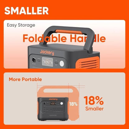 Jackery Solar Generator 1000 v2 with 2x100W Solar Panel,1070Wh Portable Power Station LiFePO4 Battery,1500W AC/100W USB-C Output,1Hr Fast Charge for Outdoor,Off-Grid Living,RV,Emergency