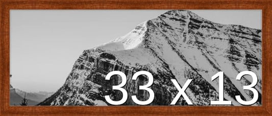Frame It Easy 33 x 13 Russet Wood Frame (Derby)