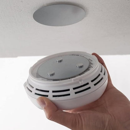 meioro Magnetic Smoke Detector Installation Tool,Quick and Easy Fastening Ceiling Mounted Kit for Smoke Alarm Ø 70mm,No Need Drill 10 Seconds Install Smoke Sensors(5 pcs)