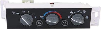 DICMIC A/C Heater Control Panel Climate Control Module Without Rear Window Defogger Switch for 1996-2000 Chevy GMC C1500 C2500 C3500 K1500 K2500 K3500 Suburban Yukon Replace# 599-007, 15-72548