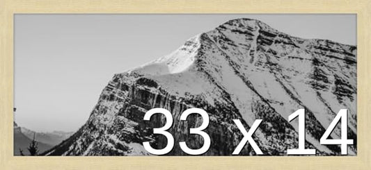 Frame It Easy 33 x 14 Wheat Wood Frame (Derby)