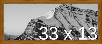 Frame It Easy 33 x 13 Hazel Wood Frame (Derby)