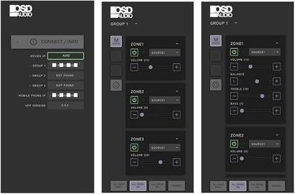 OSD Audio Nero Max12: 6-Zone, 6-Source Amplifier 80W Power, Multi-Room Audio Control, App Integration for iOS & Android, Expand up to 18 Zones, Control4 Driver Support
