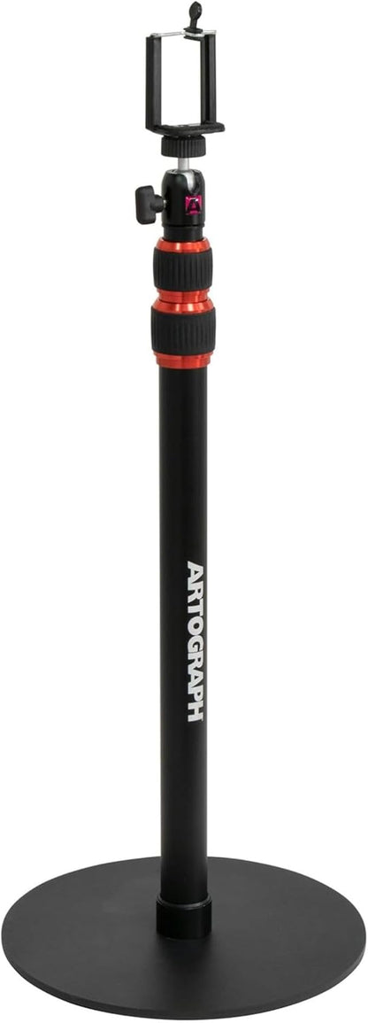 Artograph Height Adjustable Projector Stand, Art Monopod for Digital Projector, Camera, or Lights, Includes Cell Phone Holder for Smartphone