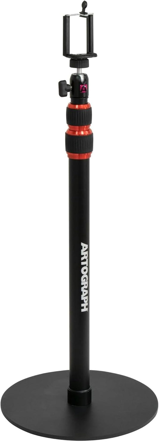 Artograph Height Adjustable Projector Stand, Art Monopod for Digital Projector, Camera, or Lights, Includes Cell Phone Holder for Smartphone