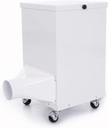 Extract-All Mobile ULPA Air Scrubber and Negative Air Filter Machine, for Industrial Commercial Medical Contamination, Isolation Rooms Usage Heavy Duty Fume Extractor and Source Capture Purifier