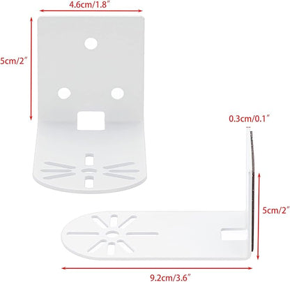 Sumnacon 3PCS Wall Mount Camera Shelf- Metal Small Wall Shelf with Adhesive,Universal Small Floating Shelf for Security Cameras, Speakers,White