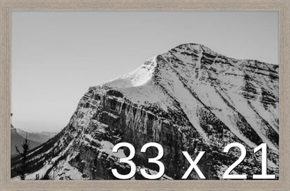 Frame It Easy 33 x 21 Rustic Gray Wood Frame (Derby)