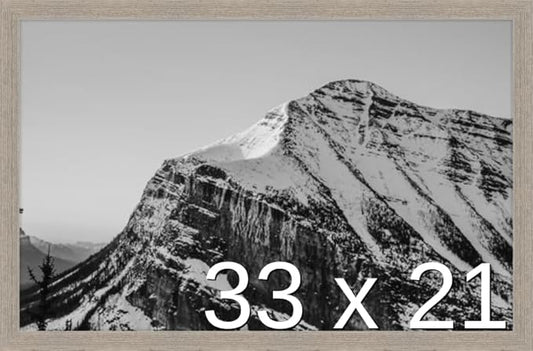 Frame It Easy 33 x 21 Rustic Gray Wood Frame (Derby)