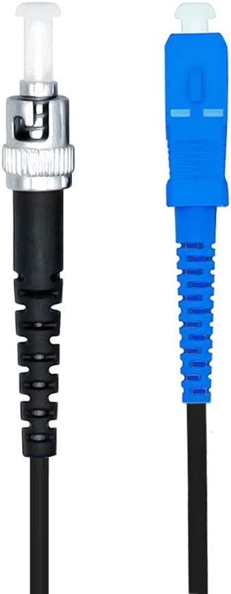 Jeirdus 50M SC to ST Outdoor Armored Simplex 9/125 SM Fiber Optic Cable Jumper Optical Patch Cord Singlemode 50Meters 160ft SC-ST